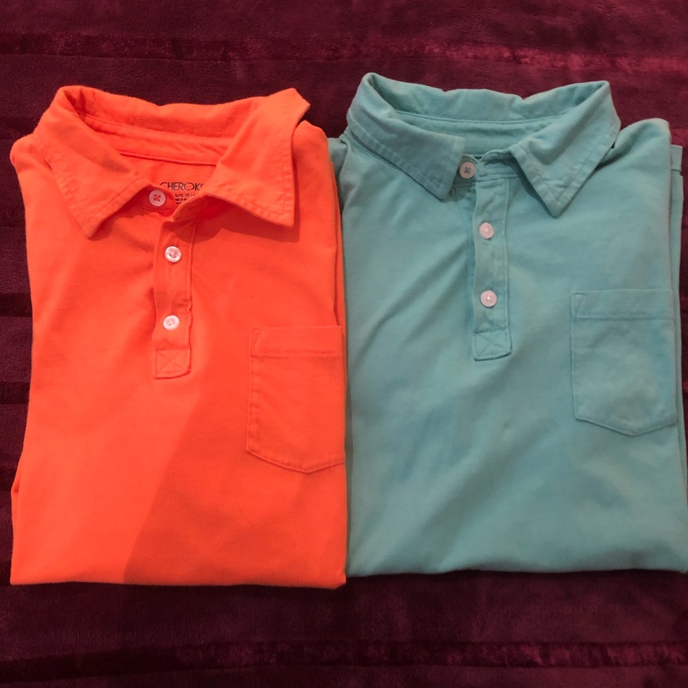 2 Cherokee collared shirts